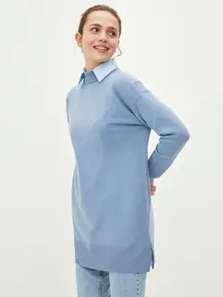 تونیک سایز بزرگ زنانه آبی السی وایکیکی