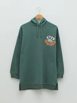 تونیک سایز بزرگ زنانه سبز سرمه ای السی وایکیکی