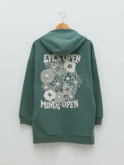 تونیک سایز بزرگ زنانه سبز سرمه ای السی وایکیکی