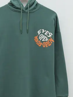 تونیک سایز بزرگ زنانه سبز سرمه ای السی وایکیکی