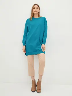 تونیک سایز بزرگ زنانه سرمه ای السی وایکیکی