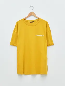 تونیک سایز بزرگ زنانه زرد السی وایکیکی