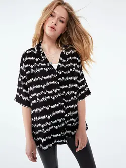 شومیز زنانه مشکی السی وایکیکی