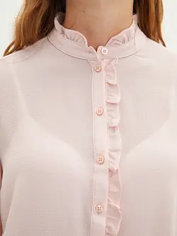 شومیز سایز بزرگ زنانه صورتی السی وایکیکی