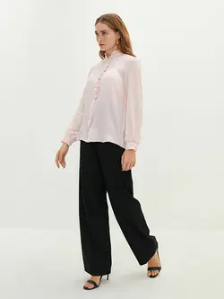 شومیز سایز بزرگ زنانه صورتی السی وایکیکی