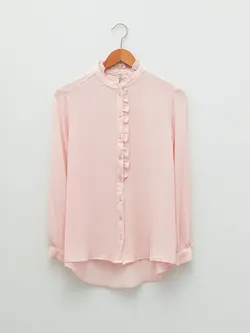 شومیز سایز بزرگ زنانه صورتی السی وایکیکی