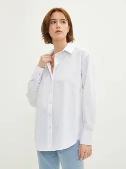 شومیز سایز بزرگ زنانه سفید السی وایکیکی