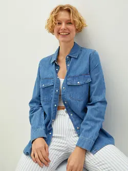 شومیز زنانه آبی السی وایکیکی