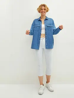 شومیز زنانه آبی السی وایکیکی