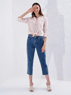 شومیز سایز بزرگ زنانه مرجانی السی وایکیکی