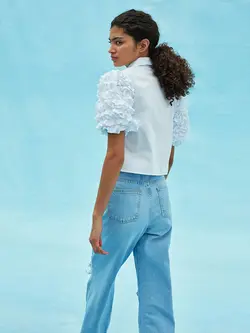 شومیز زنانه سفید السی وایکیکی