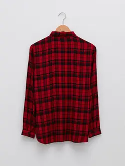 شومیز سایز بزرگ زنانه قرمز السی وایکیکی