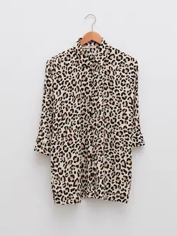 شومیز سایز بزرگ زنانه بژ السی وایکیکی