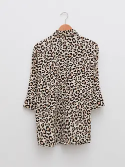 شومیز سایز بزرگ زنانه بژ السی وایکیکی