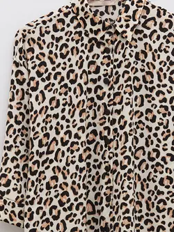 شومیز سایز بزرگ زنانه بژ السی وایکیکی