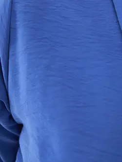 شومیز سایز بزرگ زنانه آبی السی وایکیکی