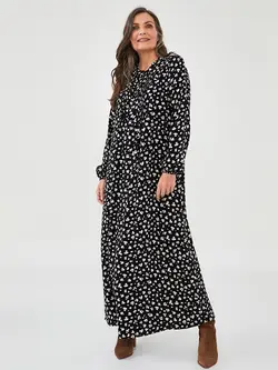 پیراهن بلند زنانه مشکی السی وایکیکی