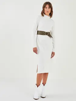 پیراهن بلند زنانه سفید السی وایکیکی