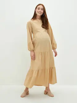 پیراهن بلند زنانه بژ السی وایکیکی