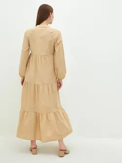 پیراهن بلند زنانه بژ السی وایکیکی