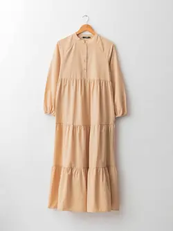 پیراهن بلند زنانه بژ السی وایکیکی