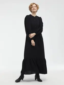 پیراهن بلند زنانه مشکی السی وایکیکی