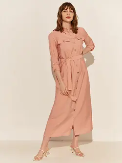 پیراهن بلند زنانه صورتی السی وایکیکی