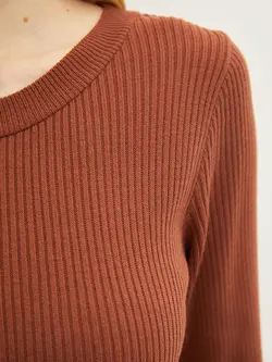 پیراهن بلند زنانه قهوه ای السی وایکیکی