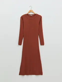 پیراهن بلند زنانه قهوه ای السی وایکیکی