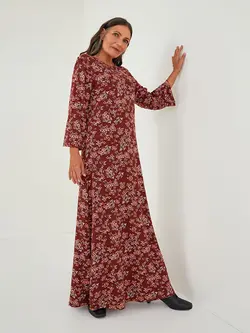 پیراهن بلند زنانه فیروزه ای روشن السی وایکیکی