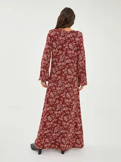 پیراهن بلند زنانه فیروزه ای روشن السی وایکیکی