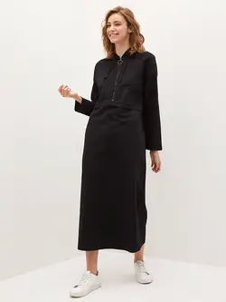 پیراهن بلند زنانه مشکی السی وایکیکی