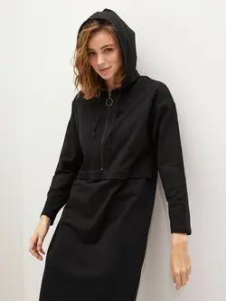 پیراهن بلند زنانه مشکی السی وایکیکی