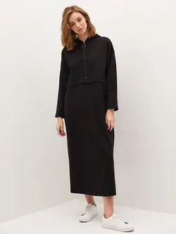 پیراهن بلند زنانه مشکی السی وایکیکی