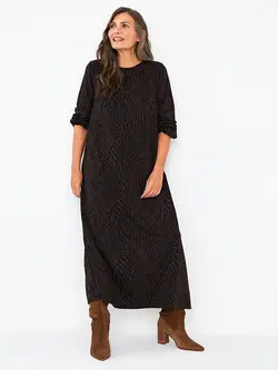 پیراهن بلند زنانه قهوه ای السی وایکیکی