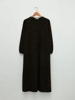 پیراهن بلند زنانه قهوه ای السی وایکیکی