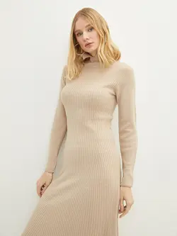 پیراهن بلند زنانه بژ السی وایکیکی