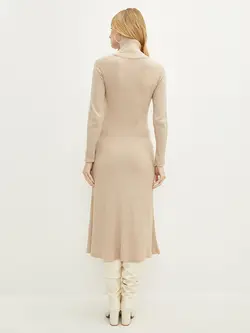 پیراهن بلند زنانه بژ السی وایکیکی