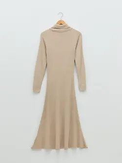 پیراهن بلند زنانه بژ السی وایکیکی