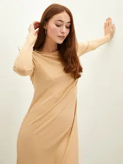 پیراهن بلند زنانه دارچینی السی وایکیکی