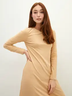 پیراهن بلند زنانه دارچینی السی وایکیکی