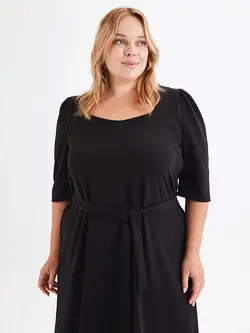 پیراهن بلند زنانه مشکی السی وایکیکی