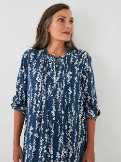 پیراهن بلند زنانه سرمه ای السی وایکیکی