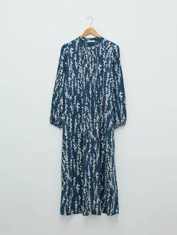 پیراهن بلند زنانه سرمه ای السی وایکیکی