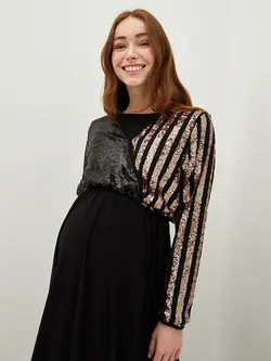 پیراهن بلند زنانه مشکی السی وایکیکی