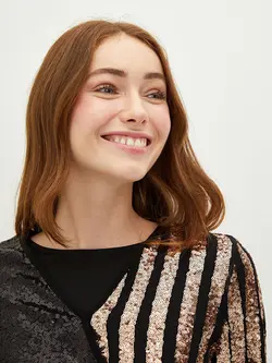 پیراهن بلند زنانه مشکی السی وایکیکی