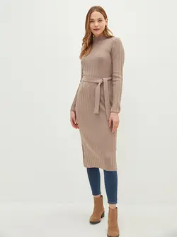 پیراهن بلند زنانه قهوه ای السی وایکیکی