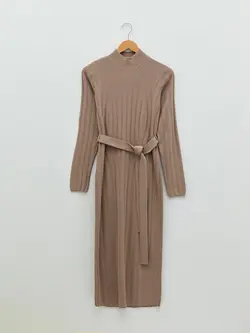 پیراهن بلند زنانه قهوه ای السی وایکیکی