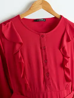 پیراهن بلند زنانه سرخابی السی وایکیکی