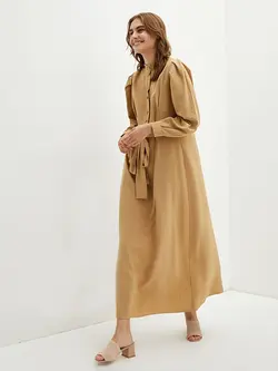 پیراهن بلند زنانه بژ السی وایکیکی